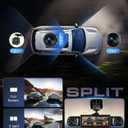 4 Channel 360° Dash Camera Front and Rear Inside Left Right, 3.16 Inch Dash Cam for Cars, Built-in Night Vision, Sensitive Motion Detection 24/7 Recording Parking Mode Monitor Reversing Help