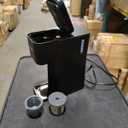 Mini Hot and Iced Coffee Maker Single Serve, for K Cup and Ground, 6 to 14 Oz Brew Sizes, with Recipe Book, for Home, Travel, RV, Office and Dorm, Classic Black (2.0 Version)