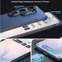 GRECAZO Magnetic Ultra Thin Frosted Designed for Samsung Galaxy S26 Ultra Frameless Case 6.9"[Compatible with MagSafe]Slim Minimalist Lightweight Matte Hard Cover Protective Borderless Case-Navy Blue