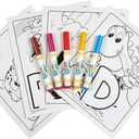 3 x Crayola Color Wonder Alpha Pets, Mess Free Coloring for Toddlers, Alphabet Coloring Pages, Toddler Activity, Gift for Kids, Ages 3+ [Amazon Exclusive]
