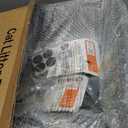 LIHONG Stainless Steel Litter Box with Lid, XL Metal Cat Litter Tray for Indoor Cats, Enclosure Cat Litter Pan for Large Cats, Non-Sticky Large Kitty Litter Box, Anti-Leakage, 23.5" X 15.6" X 12"