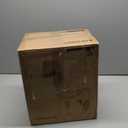 EUHOMY Nugget Ice Maker Countertop with Handle, Ready in 6 Mins, 34lbs Per Day, Removable Top Cover, Auto-Cleaning, Portable Sonic Ice Maker with Basket and Scoop, for Home/Party/RV/Camping (Black)