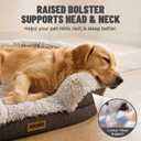 Miorun Fluffy Orthopedic Dog Beds Large Sized Dog, 36" Bolster Sofa Bed