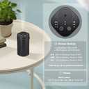 Waterless Essential Oil Diffuser with Handle, Scent Diffuser for Car Home Office Bathroom with Timer, Small Rechargeable Aromatherapy Diffuser, Portable Cordless Aroma Car Diffuser, Black