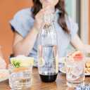 sodastream 1L Twin Pack Dishwasher Safe Slim Bottle (Black)