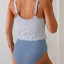 Eomenie Two Piece Tankini Swimsuits for Women Tummy Control Bathing Suits U Back Swim Tank Top with High Waisted Bottom (S)