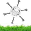 6-inch Wire Weeding Brush Trimming Head, a New Type of Wire Mowing Head Compatible with Battery Powered Cordless Rope Trimmer with 6-plade Rope Trimmer Replacement Head (1, 6 Blades)