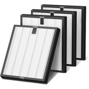 HY4866 Replacement Filter Compatible with MORENTO HY4866, WESTHEY HY4866, YIOU M1 Air Purifier, 3-in-1 H13 Ture HEPA Replacement Filters (Extra 4 Pre-filter) Enhanced Version for HY4866, 4 Packs