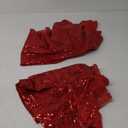 Hahuho Red Sequin Backdrop Curtain, 2PCS 2FTx8FT Glitter Backdrop Curtain for Parties, Christmas, Wedding, Party Decoration, 2 Panels, 2FT x 8FT, Red
