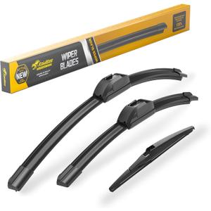 Raidbee® 26"+16" Windshield Wiper Blades with 10" Rear Wiper Blade Automotive Replacement Set for Toyota RAV4 2013 2014 2015 2016 2017 2018 – Genuine OEM Quality (Set of 3)