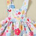 Baby Girl Summer Clothes Outfits Short Sleeve Cute Romper Overall Skirt Dress Headband 3PCS Newborn Outfit (Pink),  0-3 Months