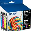 EPSON 212 Claria Ink High Capacity Black & Standard Color Cartridge Combo Pack (T212XL-BCS) Works with WorkForce WF-2830, WF-2850, Expression XP-4100, XP-4105