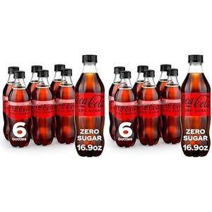 Coke Zero Sugar Diet Soda Soft Drink, 16.9 fl oz, 18 Pack, BBD 07/14/2025