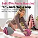 VINSGUIR Ab Roller Wheel, Abs & Core Workout Equipment for Home Gym with Knee Pad Accessories, Abdominal Wheel for Full-body Strength Training