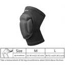 ONTYZZ Knee Pads with Thickening Anti-Collision Sponge The Non-Slip Breathable Knee Protector for Volleyball Running Kneeling Hiking Dancing Gardening Knee Sleeves for Men Women Work Black/M