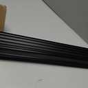 2Pcs 36" Long Door Bottom Replacement, Under Door Seal with Vinyl Fins for Weatherproofing and Insulation, Fits 7/8" Kerf (2, Black)