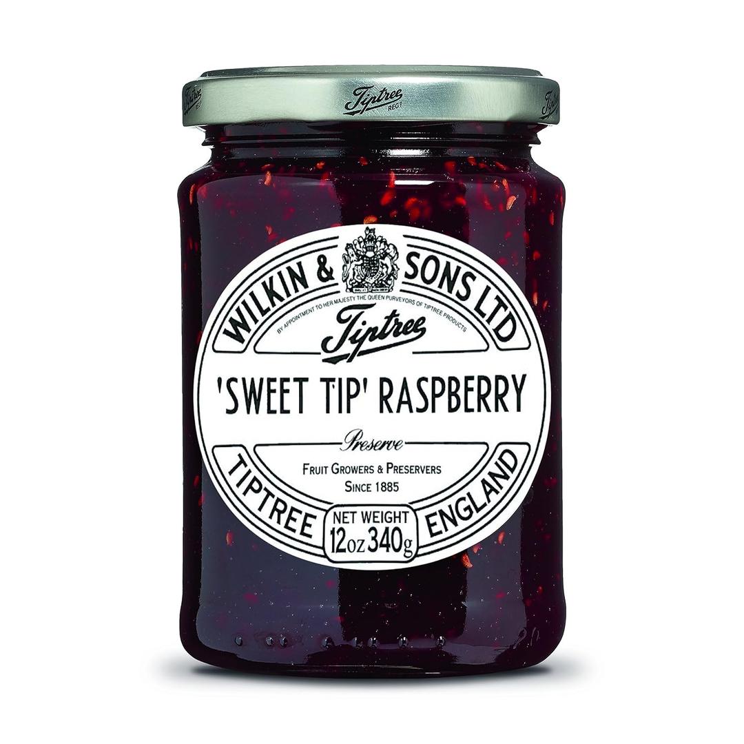 Tiptree Sweet Tip Raspberry Preserve, 12 Ounce Jar (EXP 01/01/27)