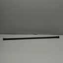 Kenney KN634 Rogers Twist & Fit No Tools Easy to Install Tension Curtain Rod, 28-48" Adjustable Length, Black Finish, 5/8" Diameter Steel Tube