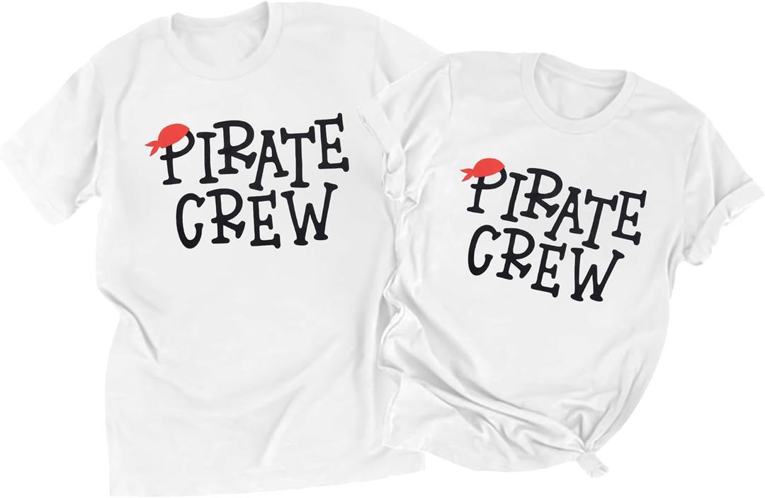 Pirate Shirts Women Yo Ho Yo Ho A Pirate Life for Me Shirt Cruise Tshirt Family Trip Tee Top (White, XL)