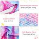 Funnycokid Girls Dress Summer Sleeveless Sundress Birthday Outfit Twirly Mermaid Party Kids 4-15 Years (Purple, L)