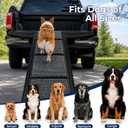 Dog Stairs for Car,70.8" L× 19.6" W Dog Ramp for Large Dogs with Non-Slip Surface,Portable Folding Pet Stairs/Steps for Car SUV & Truck,Dogs Ramp for High Beds & Couch,Up to 150LBS (Large)