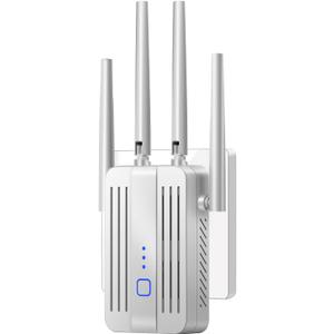 2025 WiFi Extenders Signal Booster for Home Long Range Covers Up to 45+ Devices & 8470 Sq.ft, Long Range WiFi Extender Internet Signal Booster, White