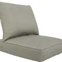 Outdoor Furniture Cushion Patio Deep Seat Chair Cushions, Foam Seat, Sunbrella Fabric, 24"24", Spectrum Dove, 1 Count