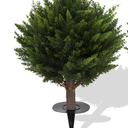 15.7 inch Height Artificial Cypress Topiary – Breathe Life & Lushness into Any Space – Lifelike – UV-Resistant Great for Indoors & Outdoor - Easy to Install – Fade-Proof