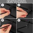 Therwen 100 Pieces 12 Inch Hanging Slatwall Hooks Accessories Metal Slat Wall Hanging Hooks Slat Wall Hanger Commercial Grade Slatwall Pegs(Load Capacity of 2.2 pounds)(Black)