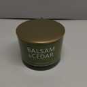 Balsam Cedar Candle, Large 3 Wick 12oz Soy Scented Candle, Luxury Christmas Birthday & Holiday Gift for Women & Men, Long Lasting 60+ Hour Clean Non-Toxic Burn, Elegant Winter Home Decor