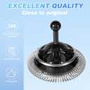 2pcs Milk Frother Parts for Nespresso, Stainless Steel ABS Material Milk Frother Replacement Whisk Accessories Compatible with Nespresso Aeroccino 3 4 Plus