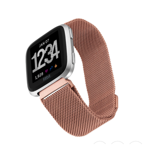 WITHit Mesh Band for Fitbit Versa, Rose Gold