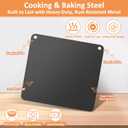 Pizza Steel for Oven, 16 Inch Baking Steel for Pizza and Baked Bread, Original Baking Pan for Grill, PizzaSteel Replace for Pizza Pan and Pizza Stone, Great Gift for Pizza Lover