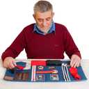 Fidget Blanket for Dementia | Calming & Comforting Dementia Activities for Seniors | Dementia Products for Elderly | Sensory Blanket | Helps with Alzheimers, Dementia, Aspergers, Autism, Anxiety
