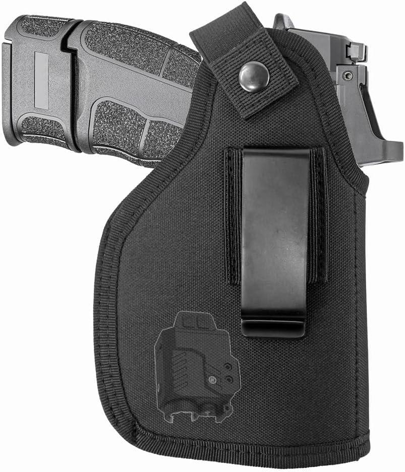 Concealed Carry Holster Fits Handgun with Optic Light Laser Attachment Universal IWB OWB Ambidextrous Carry