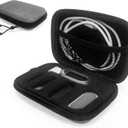 Plaud NotePin Case, Water Resistant Portable lightweight Plaud NotePin Storage Bag for all accessories with lanyard and organization foam, Grey