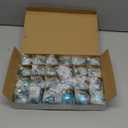 Liliful 24 Pcs Teal Glass Christmas Ball Ornaments Christmas Tree Decoration Hanging Balls Neutral Vintage Mercury Ornaments for Xmas Festival Home Wedding Holiday Farmhouse Party Decor, 1.57 Inch