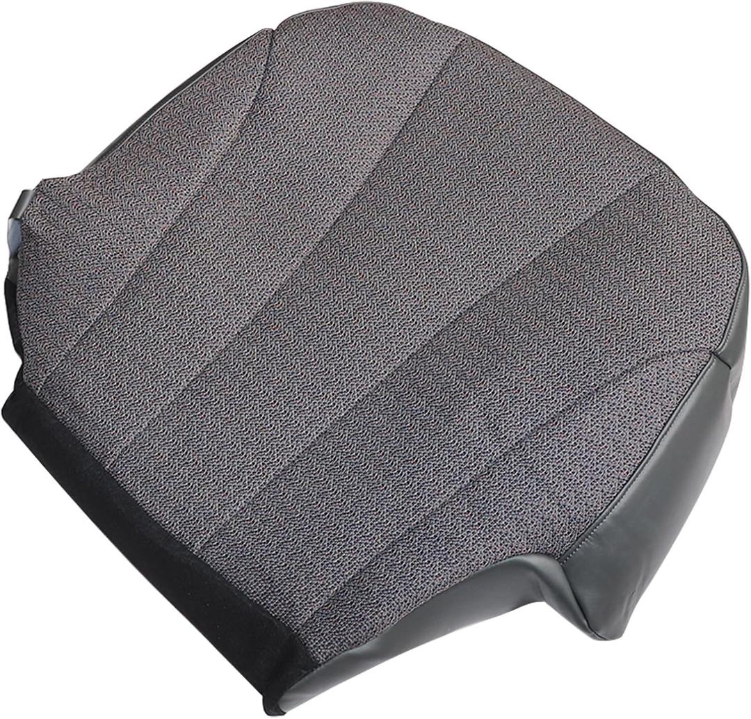 NLQR Front Driver Side Bottom Replacement Seat Cover Cloth Dark Gray Compatible with Chevy Silverado GMC Sierra 1999 2000 2001 2002