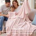 Bedsure GentleSoft California King Size Blanket for Bed - Cozy Soft Blankets for Women, Cute Large Throws for Girls, Crystal Pink, 102x96 Inches