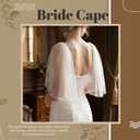 Bridal Cape Sheer Tulle Shawl Wrap Shrug Elegant Wedding Cape Dress Cover Up for Women Girls