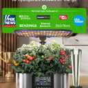 LetPot LPH-Max Hydroponics Growing System Kit, 21 Pods APP & WiFi Automatic Controlled Smart Indoor Garden with 36W LED Grow Light, Auto Drip Irrigation Kits, Self-Managed Nurturing & Watering