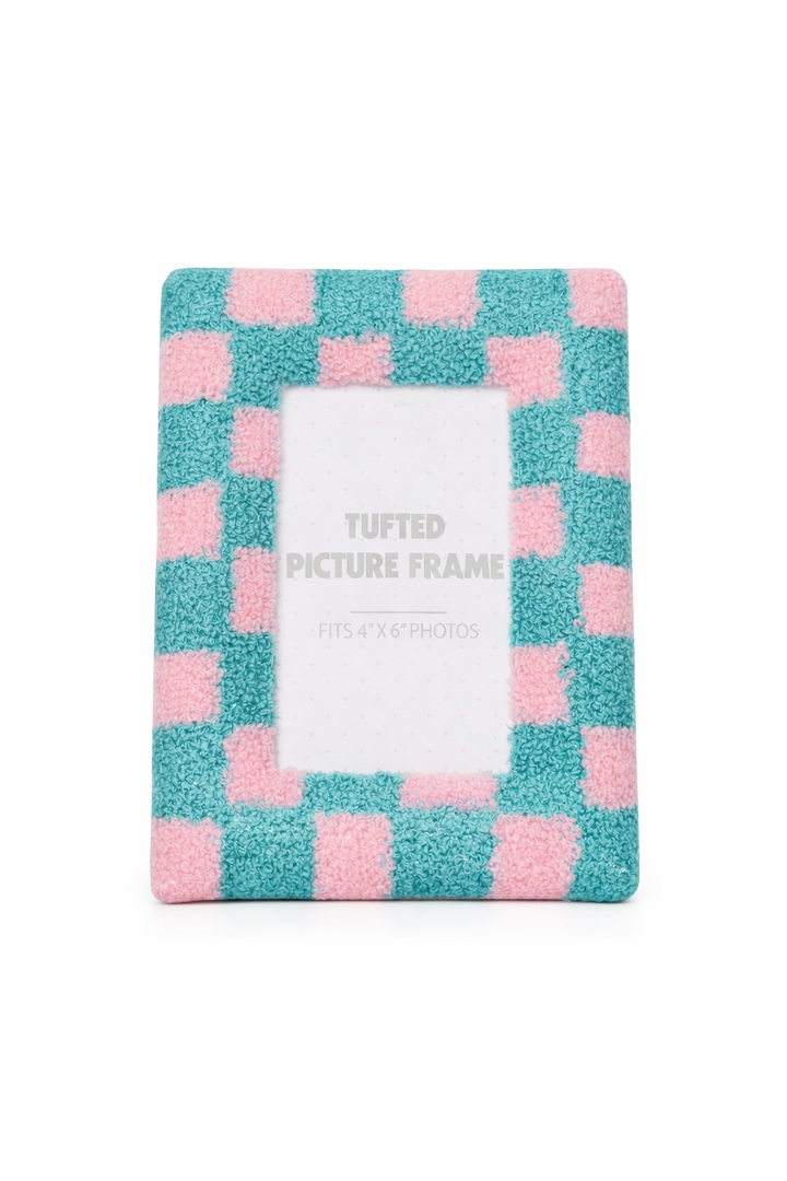 Tufted Picture Frame Fits 4x6 photos