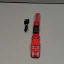 LED Dog Collar, Light Up Dog Collar USB Rechargeable, Brightest Dog Lights for Night Walking, Adjustable Dog Collar Light for Dog Safety(Large, Ruby Red)