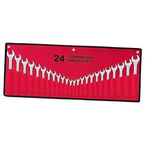 24Piece AllPurpose Master Combination Wrench Set with Rollup Pouch | SAE 1/4” to 1”, Metric 8mm to 24mm | Perfect for General Household, Garage, Auto Repairs, Car, Truck, Boat, and Travel Emergency