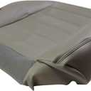 SecosAutoparts Driver Side Bottom Synthetic Leather Seat Cover Gray Compatible with Hummer H2 2003 2004 2005 2006 2007
