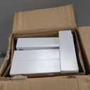 4 Pack Expandable Pull Out Cabinet Organizer 21" Deep With Raising Pad for Framed Cabinets,Upgrade 3 Slide Rails Slide Out Drawers,No Drill Roll Out Shelves,Adjustable Width 9"-14" White