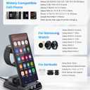 Wireless Charger for Samsung Charging Station with Clock for Samsung Galaxy S25 Ultra/S24 Ultra/Z Flip 7/Fold 6/Bud, 3 in 1 Android Charging Station, Watch Charger for Samsung Galaxy Watch 8/7/6/5Pro