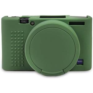 Silicone Case for Sony RX100 VII Camera, Soft Protective Cover with Anti-Slip Grip and Lens Protection for DSC-RX100 VII Digital Camera, Scratch Resistant (Green)