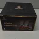 GLASKEY Whiskey Glasses Set of 4,Rock Glasses,11 oz Lead-Free Crystal Bourbon Glass,Old Fashioned Glass for Bourbon,Cognac,Irish Whisky,Personalised Whisky Glass Gift Set for Men,Dad,Brother