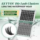 Lash Clusters 96pcs Individual Lashes Y02 D Curl 10-18MIX Cluster Lashes KEYYOU Volume Wispy Lash Extension Soft&Comfortable Easy DIY at Home(Y02,D-10-18MIX)